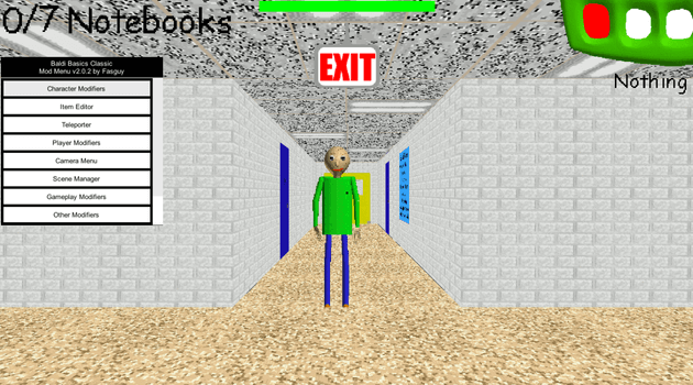 Beginner mod menu screenshot