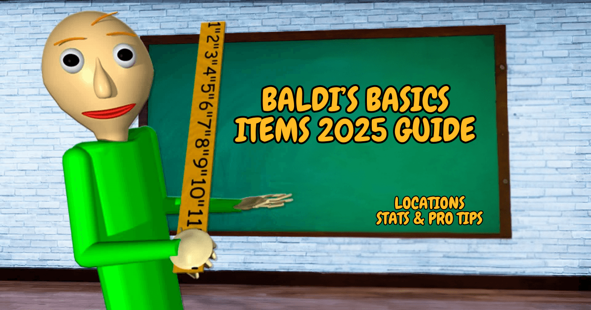 Baldi’s Basics Items 2025 Guide – Locations, Stats & Pro Tips