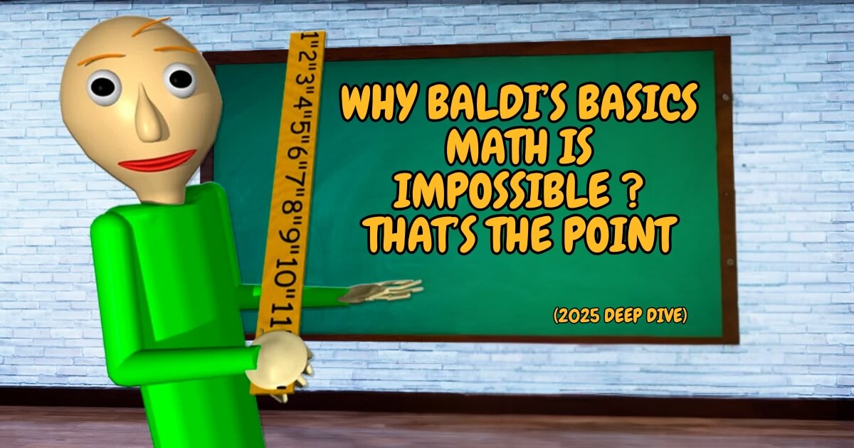 Why Baldi’s Basics Math is Impossible – And That’s the Point (2025 Deep Dive)