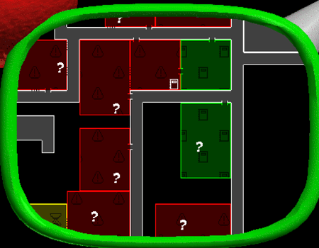 Mini-map route overlay